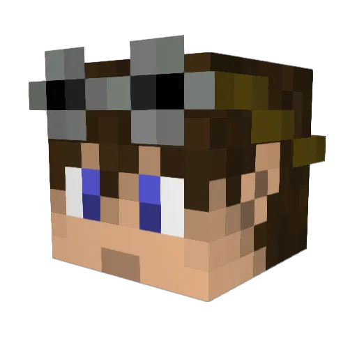 klawful8 Minecraft avatar head, 3D render