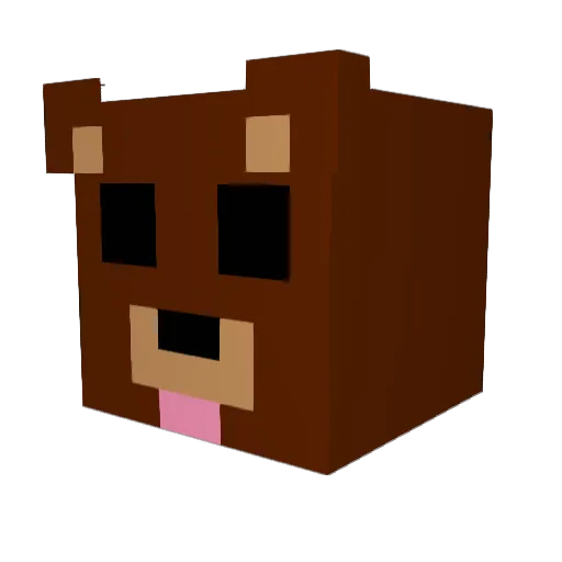 klaxxxz Minecraft avatar head, 3D render