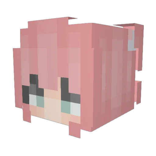 klayferq Minecraft avatar head, 3D render
