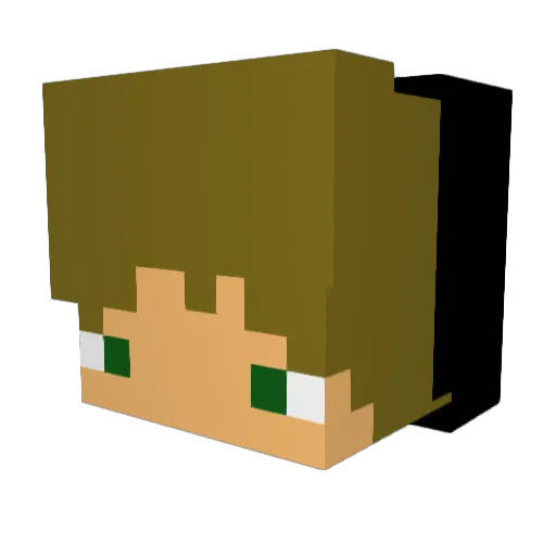 klebinho Minecraft avatar head, 3D render