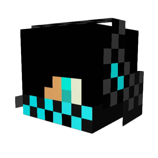 kleerak Minecraft avatar head, 3D render