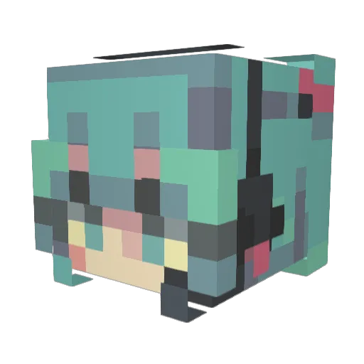 klein21 Minecraft avatar head, 3D render