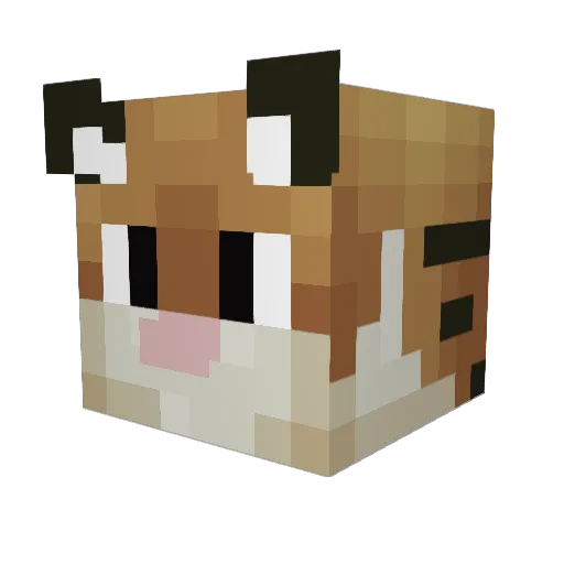 klein_Tigi Minecraft avatar head, 3D render