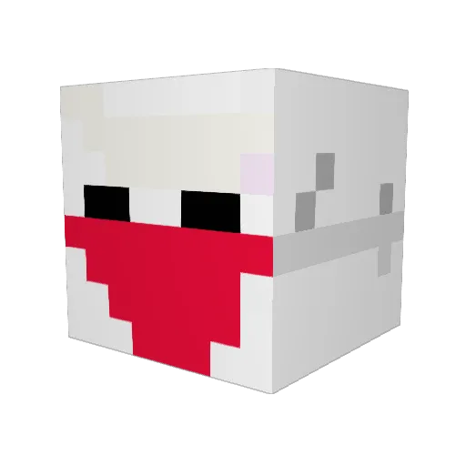 kleinekak Minecraft avatar head, 3D render