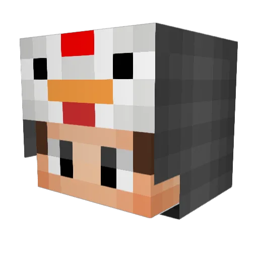 kleinerPoishii_ Minecraft avatar head, 3D render