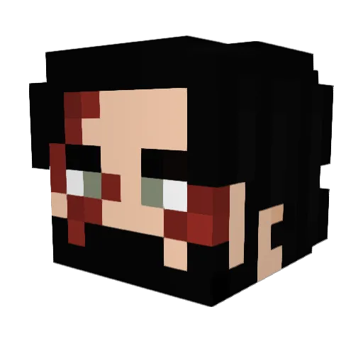 kleinerhigh Minecraft avatar head, 3D render