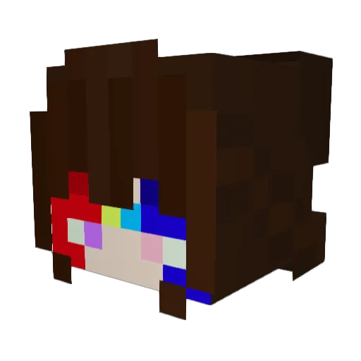 kleinesBaerchen Minecraft avatar head, 3D render