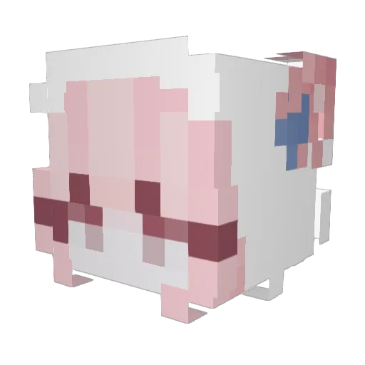 klellow Minecraft avatar head, 3D render