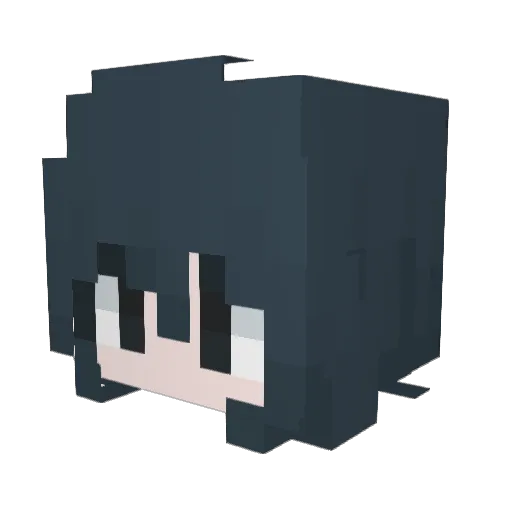klena_ Minecraft avatar head, 3D render