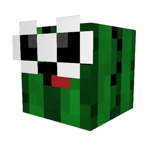klentflex Minecraft avatar head, 3D render