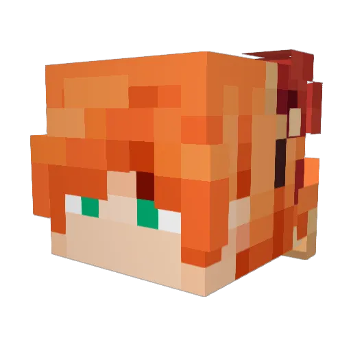kleomaxxzz Minecraft avatar head, 3D render