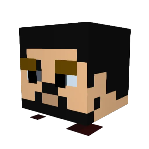 kleonidas Minecraft avatar head, 3D render