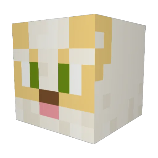 kleowolfy Minecraft avatar head, 3D render