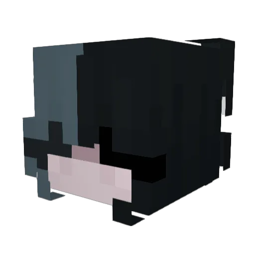 kleptomaniacal Minecraft avatar head, 3D render