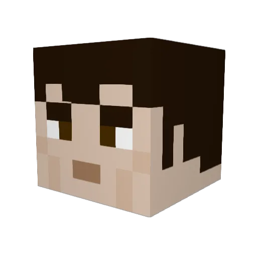 klick1203 Minecraft avatar head, 3D render