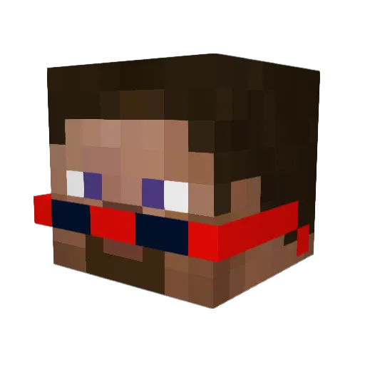 klinkster7 Minecraft avatar head, 3D render
