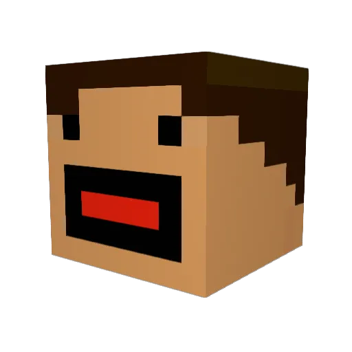 klipzz2 Minecraft avatar head, 3D render