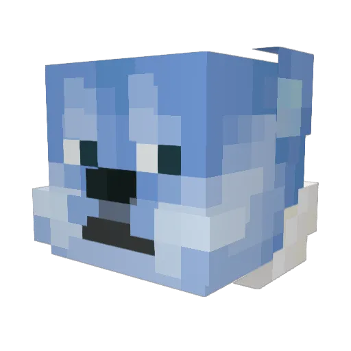 klis Minecraft avatar head, 3D render