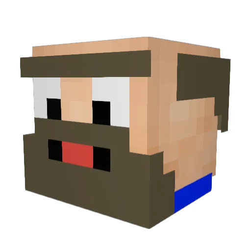 klittle43 Minecraft avatar head, 3D render