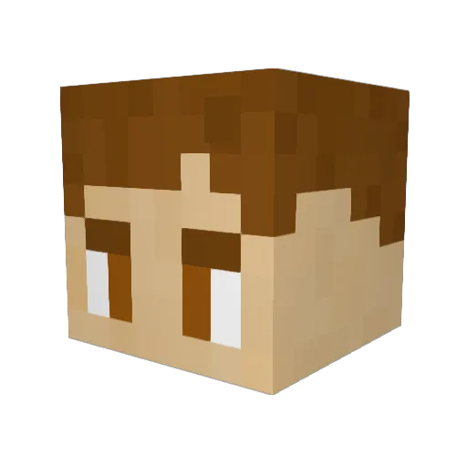 klixbul Minecraft avatar head, 3D render