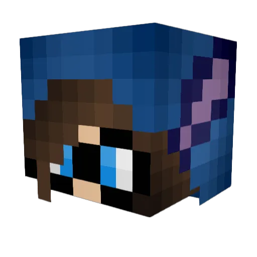 kliyo Minecraft avatar head, 3D render