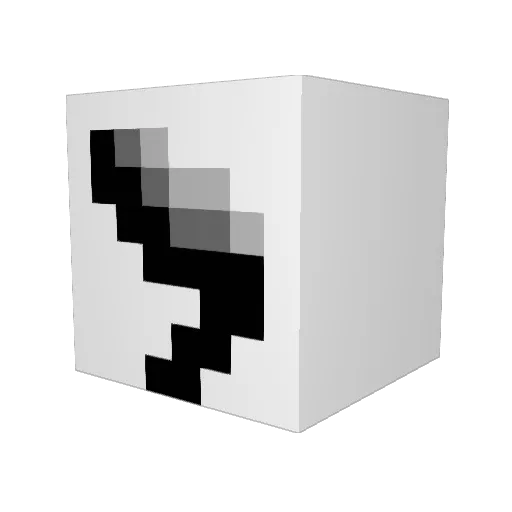 klkmgo Minecraft avatar head, 3D render