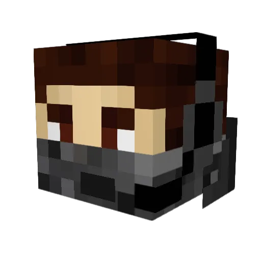 klkol44 Minecraft avatar head, 3D render
