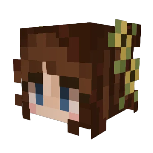 kln13 Minecraft avatar head, 3D render