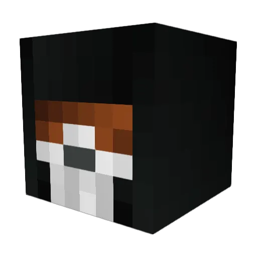 klnsrt Minecraft avatar head, 3D render