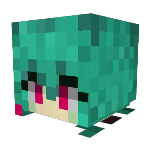 klobgo Minecraft avatar head, 3D render