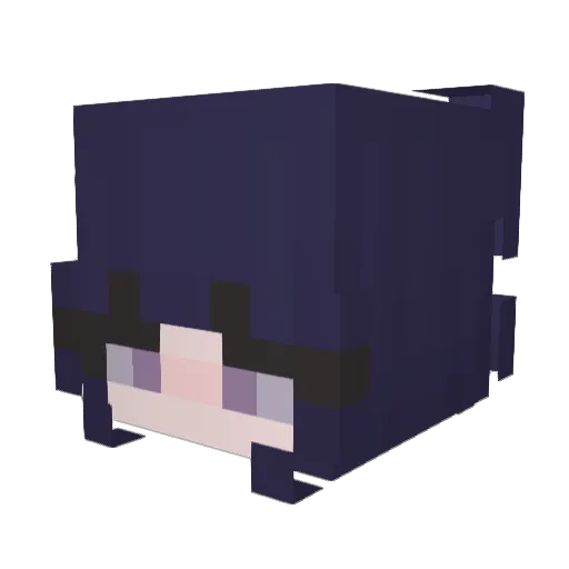 klodf Minecraft avatar head, 3D render