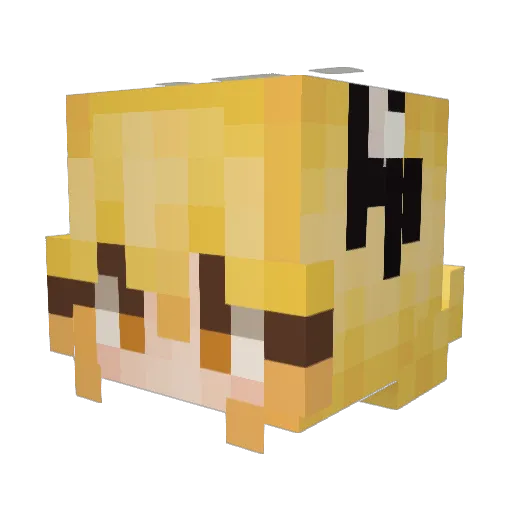 klon133 Minecraft avatar head, 3D render