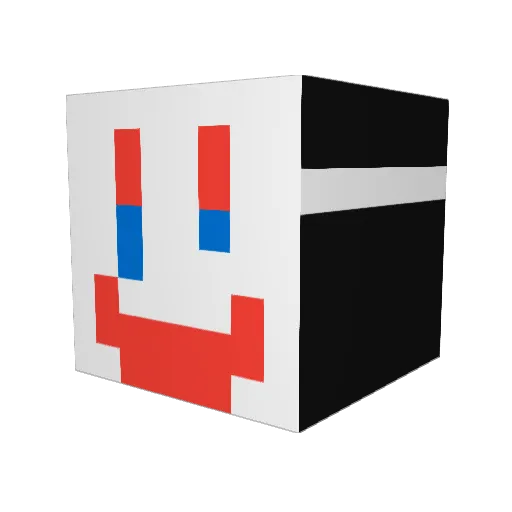 klonowy Minecraft avatar head, 3D render