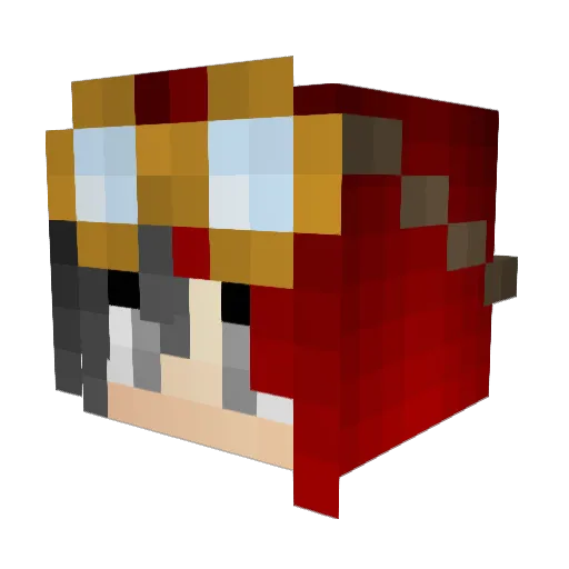 klooney7 Minecraft avatar head, 3D render