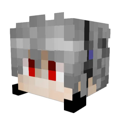 klopke Minecraft avatar head, 3D render