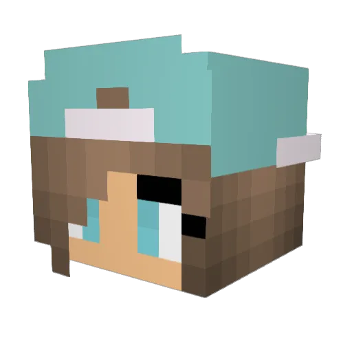 kloras101 Minecraft avatar head, 3D render