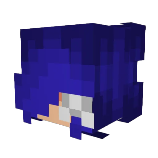 klorped Minecraft avatar head, 3D render