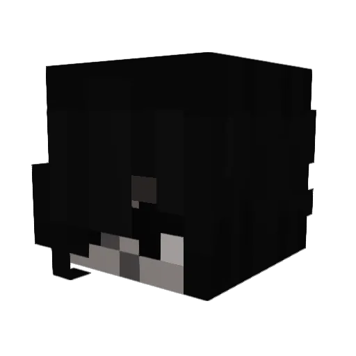 klort Minecraft avatar head, 3D render