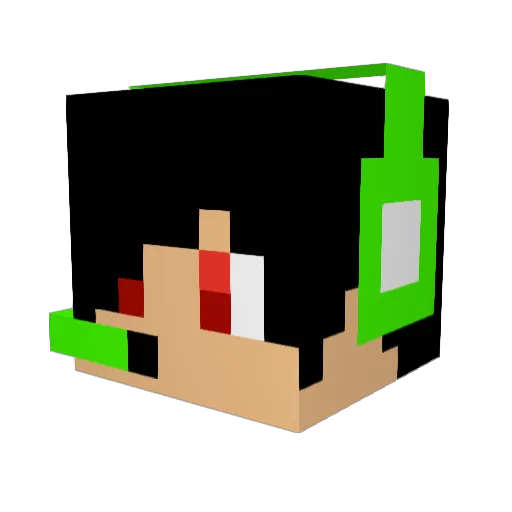 klose12351 Minecraft avatar head, 3D render