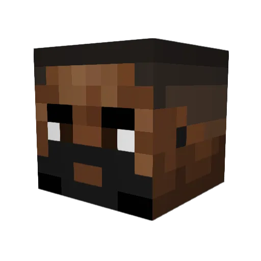 kloso Minecraft avatar head, 3D render
