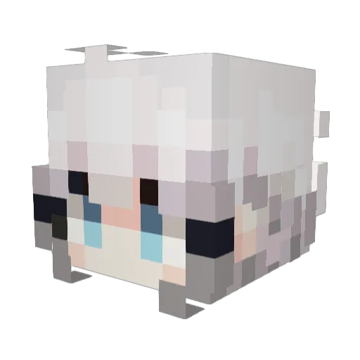 kloter Minecraft avatar head, 3D render
