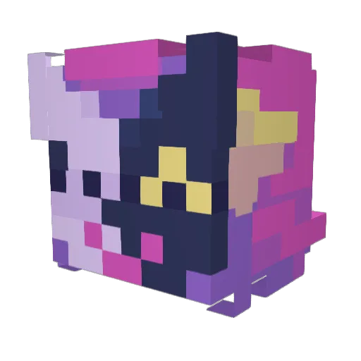klownz_ Minecraft avatar head, 3D render