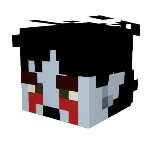klpontii Minecraft avatar head, 3D render