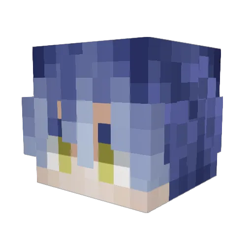 klrxdi Minecraft avatar head, 3D render