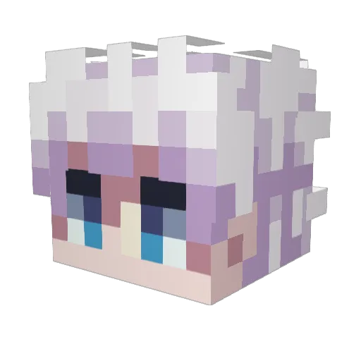 klsb_ Minecraft avatar head, 3D render