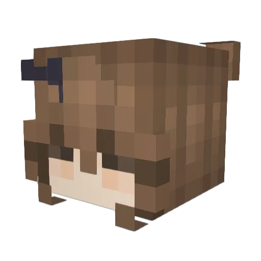 kludias Minecraft avatar head, 3D render