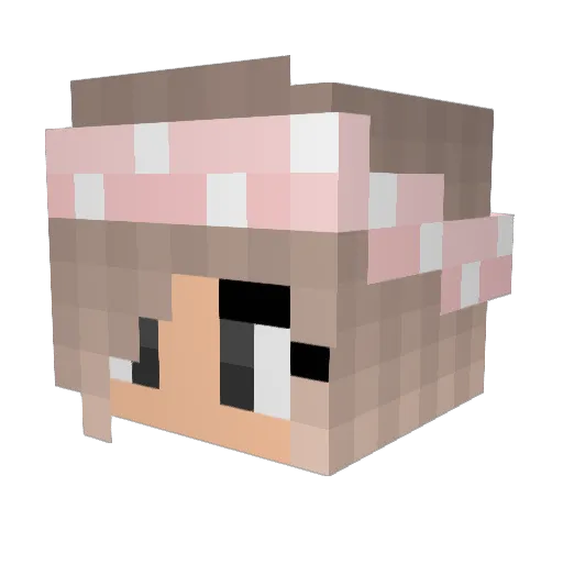 klugsr Minecraft avatar head, 3D render