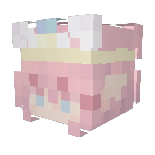 klurhh Minecraft avatar head, 3D render