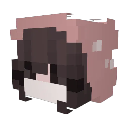 klutek28 Minecraft avatar head, 3D render
