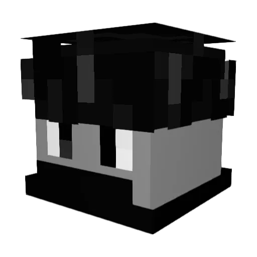 kluxomek Minecraft avatar head, 3D render